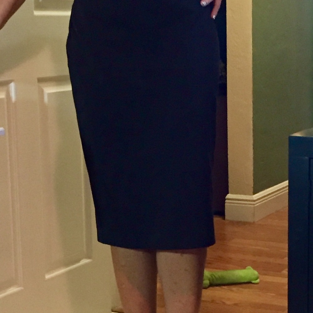 Black pencil skirt